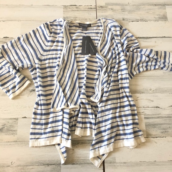 NWT French Connection striped cardigan size L - Picture 8 of 9